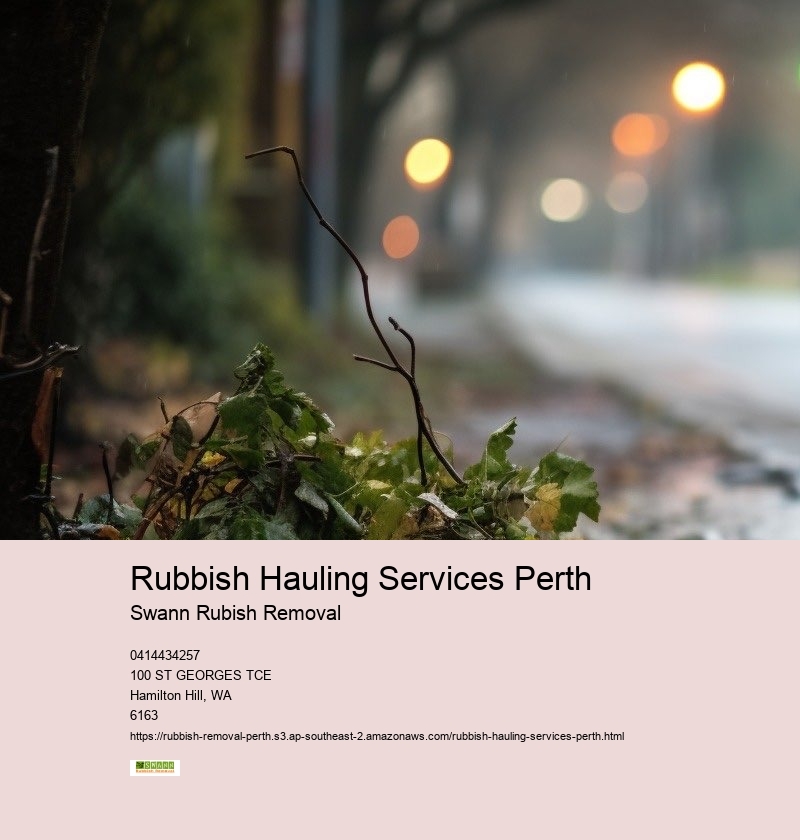 Bulk Rubbish Collection Perth